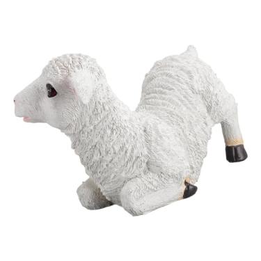 Imagem de Generic Estátua de Ovelha de Jardim, Figura de Ovelha (35x14x20,5cm / 13,8x5,5x8,1 pol.)