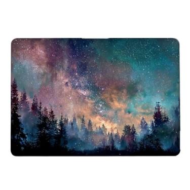 Imagem de Yicomon Compatível com MacBook Air 13,5 polegadas, versão 2022 2025, A2681 A3240, capa rígida de plástico para Mac Air 13.6 (2022 2025) - Galaxy Forest