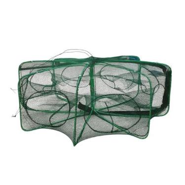 Imagem de Armadilha Peixe Covo 8 Furos Rede Pesca Isca Camarao Robalo Corvina La