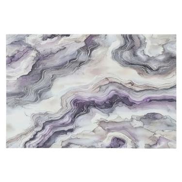 Imagem de CEBUGI Tapete de área 60 x 90 cm macio lavável tapete antiderrapante com suporte de borracha tapetes de área de mármore para sala de estar, quarto, decoração de casa