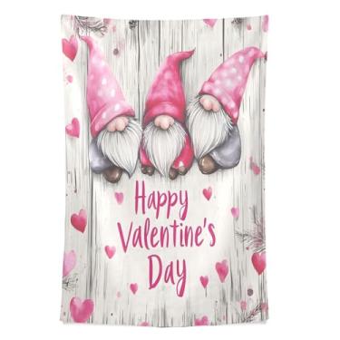 Imagem de STAYTOP Tapeçaria de parede de gnomo fofo para decoração de casa, decoração de dormitório, sala de estar, quarto, tapete de parede (80 × 60 pol)