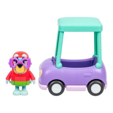 Imagem de Mini Veículo Bluey com Boneco Colecionável - Carro da Vovó