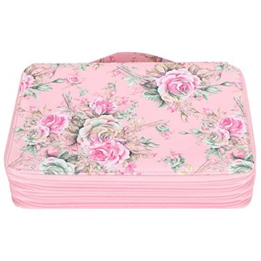 Imagem de Fafeicy Estojo para Lápis Com 200 Slots, Suporte para Caneta Com Zíper de 4 Camadas e Estampa, Organizador de Papelaria de Tecido de Grande Capacidade para Estudantes de Arte, Escritório Escolar