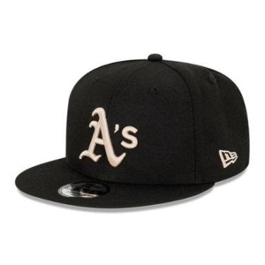 Imagem de BONE NEW ERA 9FIFTY SNAPBACK OAKLAND ATHLETICS MLB PRETO-Masculino