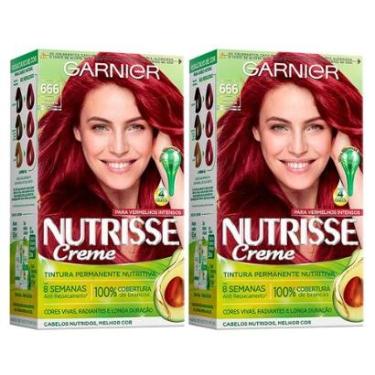 Imagem de Kit Garnier Nutrisse - Coloração 666 Pimenta Malagueta Kit-Unissex