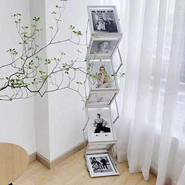 Imagem de aqxreight Porta-revistas Suporte Requintado para Folhetos para Exposições Escritório Loja de Varejo Exclusivo Fine Fine Sm Porta-revistas Suporte Dobrável para Folhetos para Arquivo Dobrável