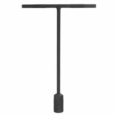 Imagem de HARFINGTON Soquete de chave em T 18 mm de aço de carbono métrico de 6 pontos com alcance longo para reparo de motocicletas e bicicletas, cinza, preto