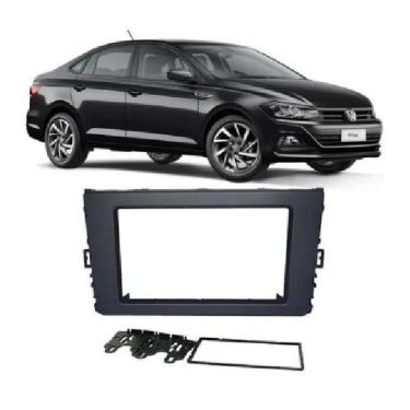 Imagem de Moldura 2 Din Vw Novo Polo/Virtus/T-Cross 18/19