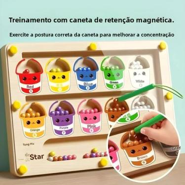 Imagem de Quebra-Cabeça Magnético Para Crianças De 3 Anos, Bola De Caminhada Par