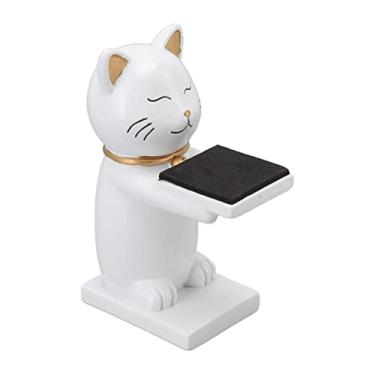 Imagem de Acouto Relógio Expositor Titular Estatueta Relógio Titular Decoração Rack de Armazenamento Jóias Pulseira Colar Jóias Torres (Branco)