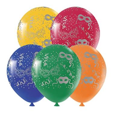 Imagem de Balão Carnaval Colorido - 11 Polegadas - 25 Unidades