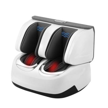 Imagem de Massageador de pés 2 em 1, máquina de massagem Shiatsu para pés e panturrilhas com amassamento profundo, massageadores de compressão vibratória para pés e pernas, presente para mulheres e homens