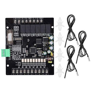 Imagem de Placa de controle industrial Módulo controlador programável PLC FX1N14MR3N com 3 sondas de temperatura Saída de relé de alta sensibilidade 24V DC para sistemas de automação