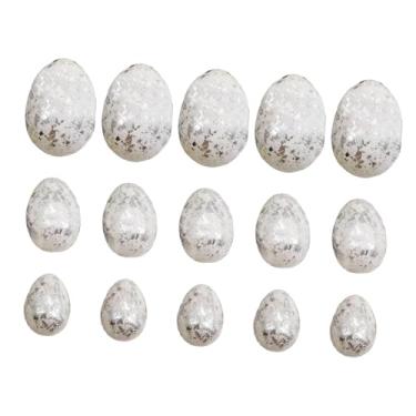 Imagem de oshhni Conjunto de 15 Ovos de Páscoa Multifuncionais para Decoração de Árvores e Cestas, Ideal para Enfeitar Casa, Paredes e Lareiras em Ambientes Internos.