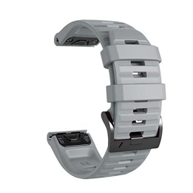Imagem de MURVE Pulseira de silicone para relógio inteligente Forerunner 945 935 para Garmin Fenix 7X 7 6 6X Pro 5 5X Plus 3HR de liberação rápida (G, Fenix 7X de 26 mm)