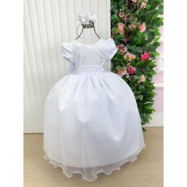 Imagem de Vestido Vila Lele Longo Selena Branco, Branco, 18