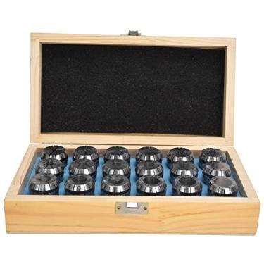 Imagem de Er32 conjunto de mandril de pinça de mola, 18 peças de aço carbono, acessórios de torno de fresagem cnc para máquina de gravura, faixa de 3-20mm