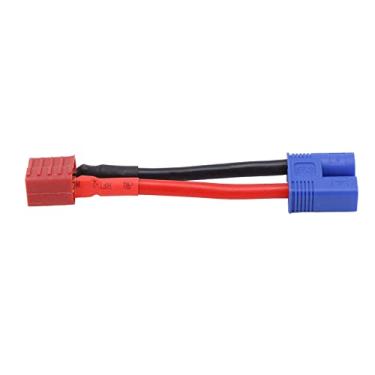 Imagem de HUIOP Cabo de Silicone Macio do Conector RC, Plugue Fêmea Em Forma de T para Adaptador Plugue Macho EC3 para Peças Carro RC, Com Conexão Forte e Confiável, Adequado Vários