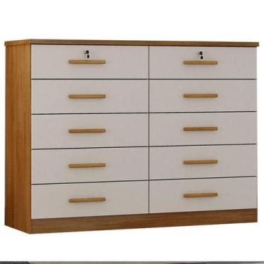 Imagem de Cômoda Gaveteiro Milão com Chave Cumaru 25 Fendi - Novo Horizonte