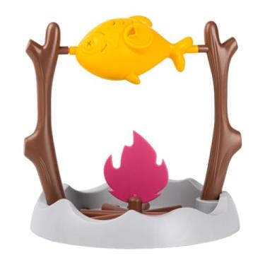 Imagem de IEUDNS Alimentador Lento para Gatos, Dispensador de Petiscos para Gatos, Brinquedo Interativo para Gatos, Brinquedo Giratório em Formato de Peixe Grelhado.