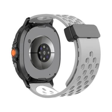 Imagem de Pulseira De Silicone Com Fivela Magnética D De 46mm 44mm 40mm Para Sam