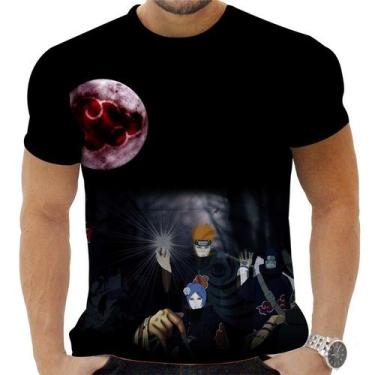 Imagem de Camiseta Camisa Personalizada Anime Naruto Akatsuki 02 - Zahir Store, 
