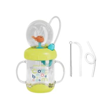 Imagem de Bothyi Copo infantil com canudo em formato de baleia, divertido e fofo, à prova de vazamentos, ideal para bebês.