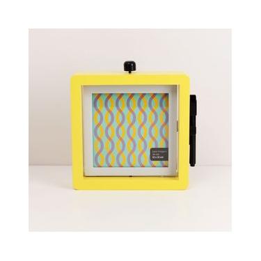 Imagem de Porta-Retrato Giratório Amarelo 12X12 Cm Único