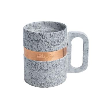 Imagem de Caneca Alça Pedra Sabao e Cobre Chopp Cerveja 500ml 12x9cm