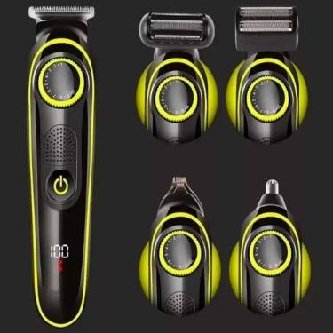 Imagem de Barbeador Kit Completo Elétrico Recarregável Portátil Corte