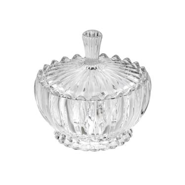 Imagem de Bomboniere Potiche de Cristal Geneva Transparente 11x11cm Wolff