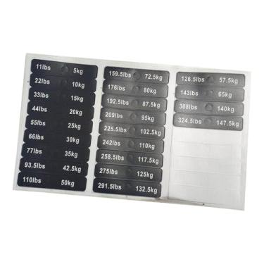 Imagem de IEUDNS Etiquetas para Pilhas de Pesos, Adesivos para Anilhas de Equipamentos de Ginástica, 5 Kg a 147.5 Kg