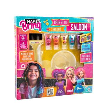 Imagem de Makebrinq Hair Style Saloon Set Para Pintar O Cabelo Polibrinq