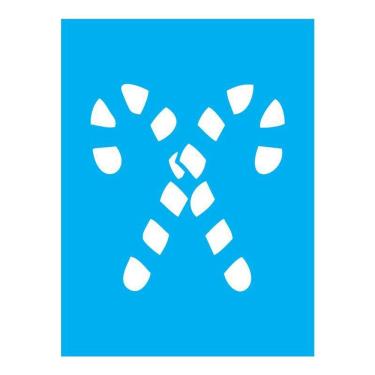 Imagem de Stencil Tamako Bengalas Natal - 15X20Cm - Ref A3276