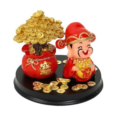 Imagem de Wswqop Estátua Da Árvore Da Fortuna, Da Riqueza, Miniatura Decorativa Chinesa de Feng Shui para Estante, Escritório E Festival Da Primavera, estilo a, Tamanho real