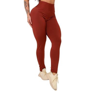 Imagem de Calça Legging Skinny Cintura Alta para Treino e Academia-Feminino