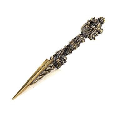 Imagem de Conjunto De Chá Kung Fu Vintage Retrô Em Liga Metálica Com Pilão, Faca