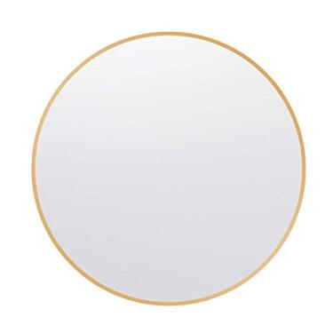 Imagem de Espelho de banheiro redondo nórdico decorativo espelho de maquiagem espelho de maquiagem espelho de penteadeira espelho de barbear decorativo de banheiro (50 * 50 cm 60 * 60 cm) (cor: preto tamanho: