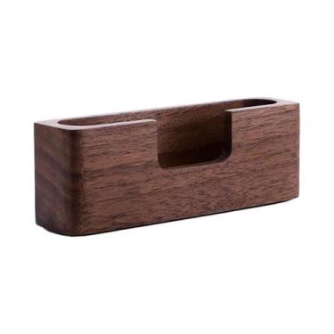 Imagem de Elegante Porta Cartões De Visita De Madeira, Organizador De Mesa Profi
