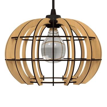 Imagem de Luminária Teto Tipo Pendente Magnética Mdf - Completa Mdf Cru