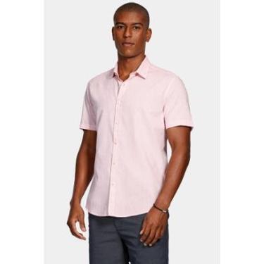 Imagem de Camisa Aramis Manga Curta Slim Boa Vista Rosa-Masculino