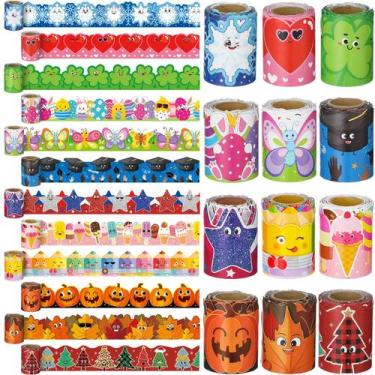 Imagem de Bulletin Board Border Trim PerKoop 12 rolos, 120 m, sazonal