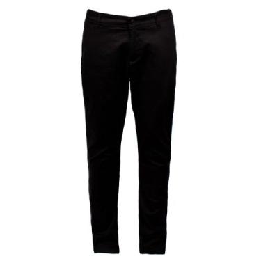 Imagem de Calça Masculina Dixie Sarja Slim Preto, Preto, 42