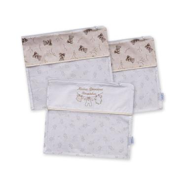 Imagem de Saquinho Maternidade com 03 Peças 30 cm x 36 cm Baby Joy