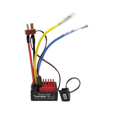 Imagem de ESC Escovado 60A À Prova d'Água 1060 RTR Para Barco RC 1:10 1:12 Carro