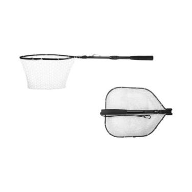 Imagem de Rede De Pesca Telescópica Retrátil De 190cm Com Cabo, Dobrável Para Ca