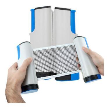 Imagem de Rede Retrátil Ping Pong Tênis Mesa Ajustável 1,80m Brinquedo - DM Spor