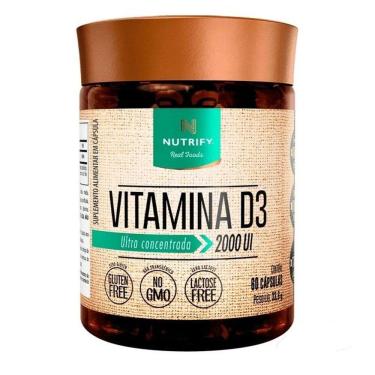 Imagem de Vitamina D3 2000ui (60 Caps) - Padrão: único