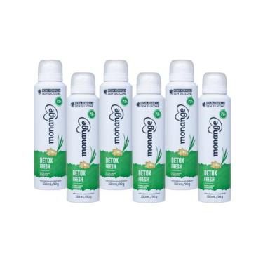 Imagem de Kit Desodorante Detox Aerossol Monange 150ml - 6 UN