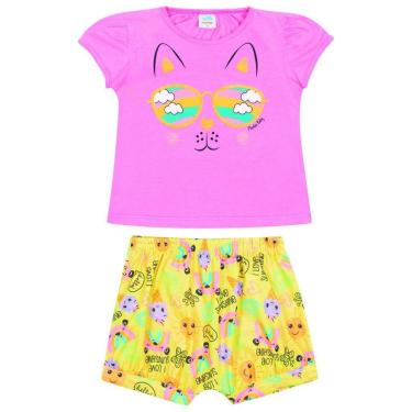 Imagem de Conjunto Bebê Menina Blusa e Short Marlan 40513B-Feminino